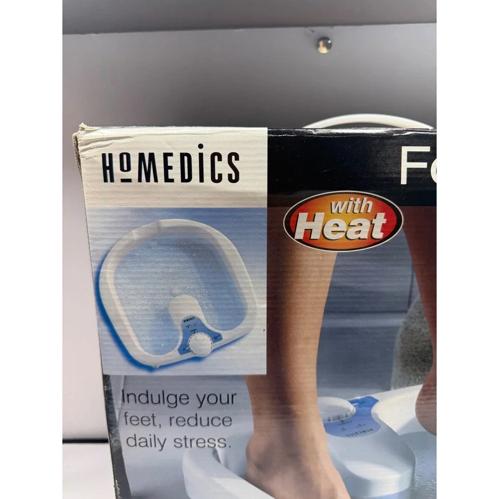HoMedics FootExpert Luxury Foot Bath with Heat and Massage White FB-50
